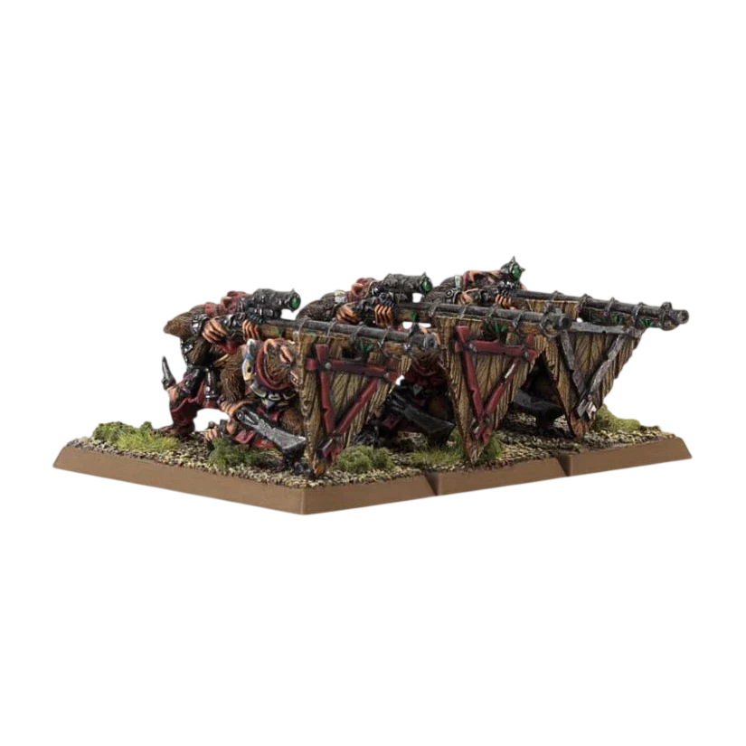 Skaven Warplock Jezzails (Unpainted) (Assembled)