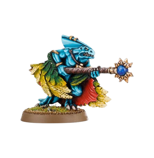 Skink Priest (Unpainted) (Assembled)