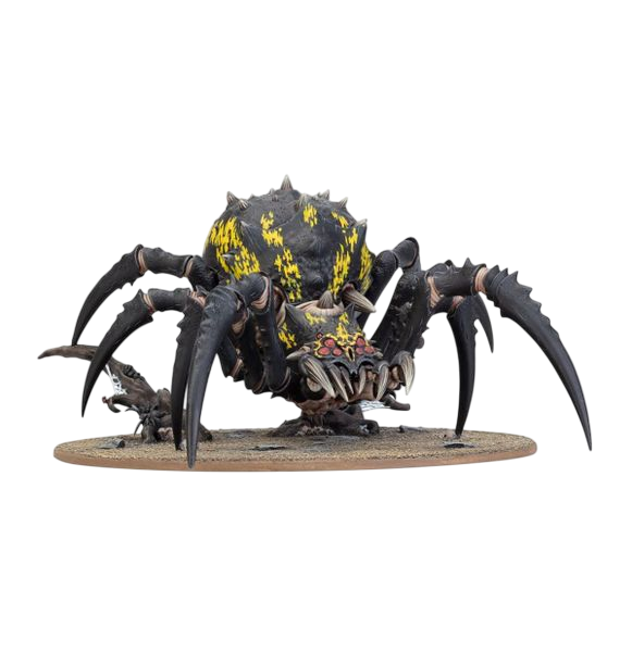 Skitterstrand Arachnarok/Arachnarok Spider with Spiderfang Warparty/Arachnarok Spider with Flinger/Webspinner Shaman/Webspinner Shaman on Arachnarok Spider (New on Sprue)