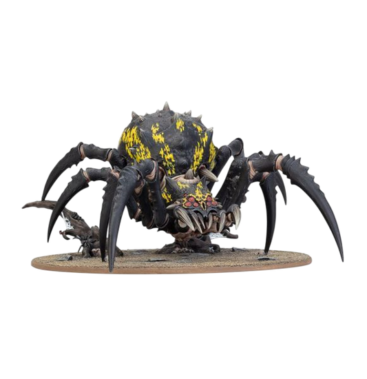 Skitterstrand Arachnarok/Arachnarok Spider with Spiderfang Warparty/Arachnarok Spider with Flinger/Webspinner Shaman/Webspinner Shaman on Arachnarok Spider (New on Sprue)