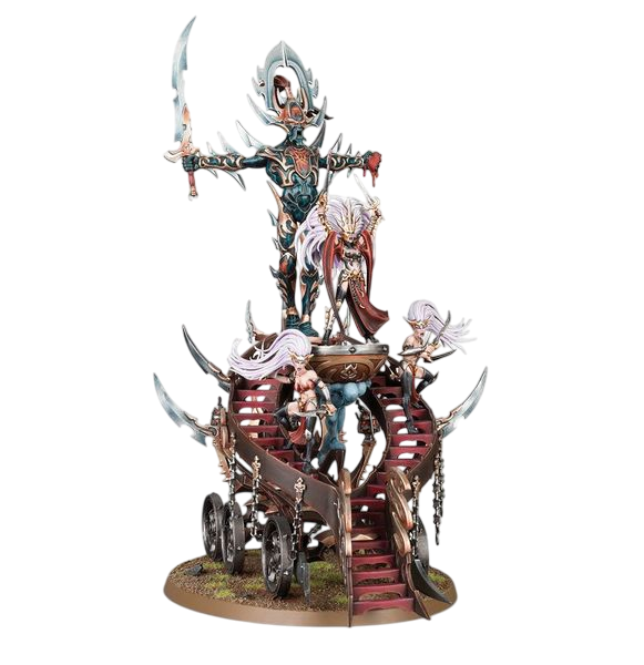 Slaughter Queen on Cauldron of Blood/Slaughter Queen/Hag Queen on Cauldron of Blood/Hag Queen/Bloodwrack Shrine/Bloodwrack Medusa (New on Sprue)