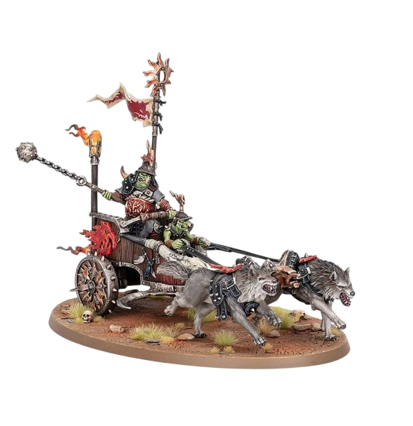 Snarlboss on War-wheela (Unpainted) (Assembled) from Age of Sigmar