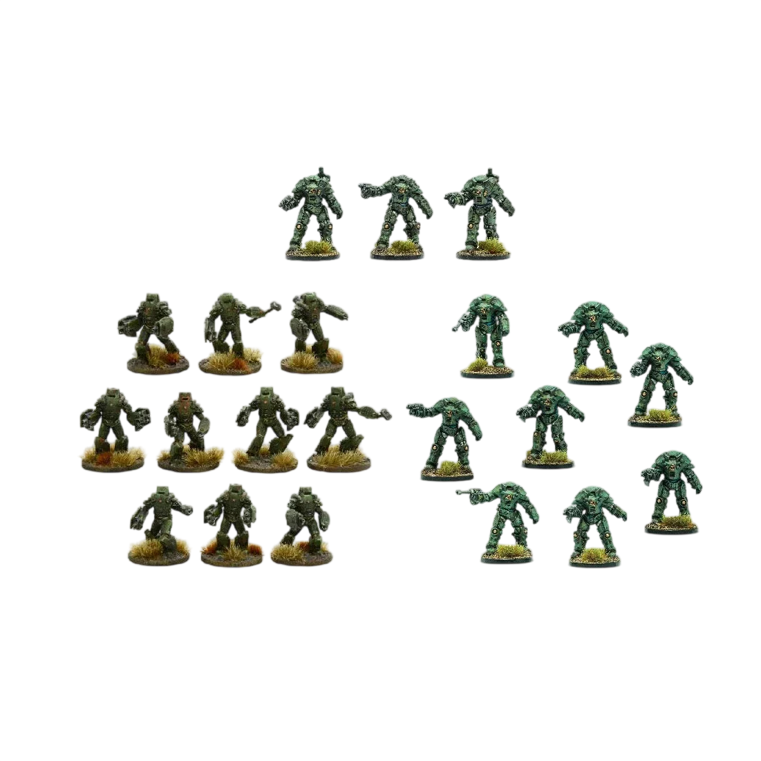 Soviet Bloc Heavy Infantry Platoon (Unpainted) (Assembled)