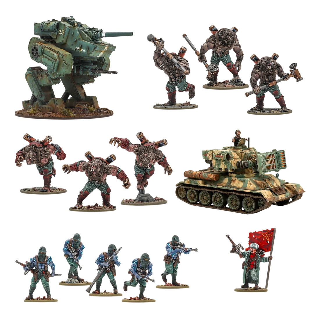 Soviet Bloc starter army (Custom Painted) (Assembled)