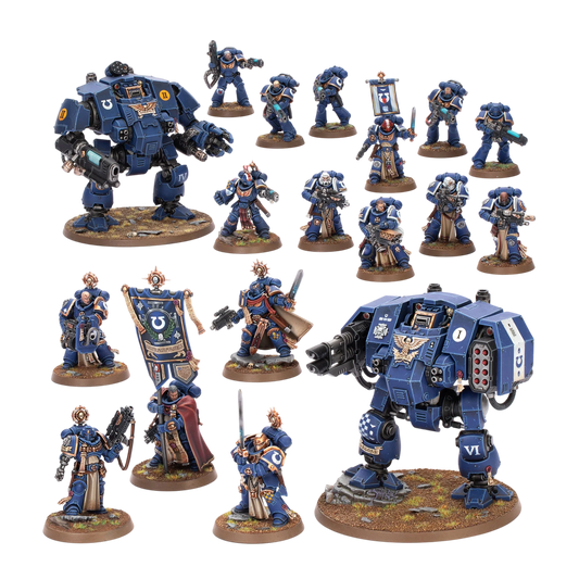Space Marines Battleforce: Iron Halo Strike Force (Unpainted) (Assembled)