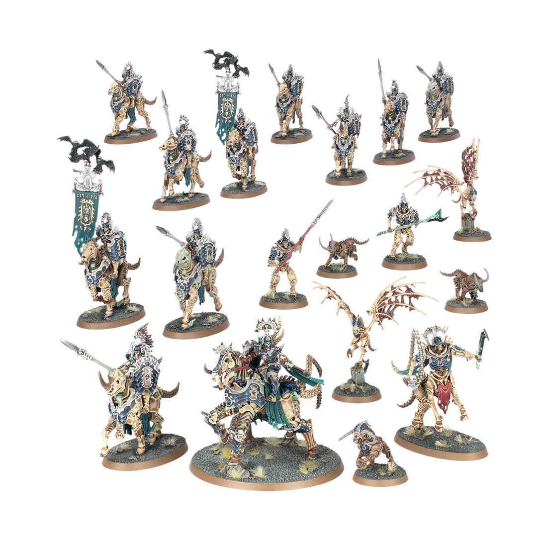Spearhead: Ossiarch Bonereapers – Kavalos Vanguard (New on Sprue)