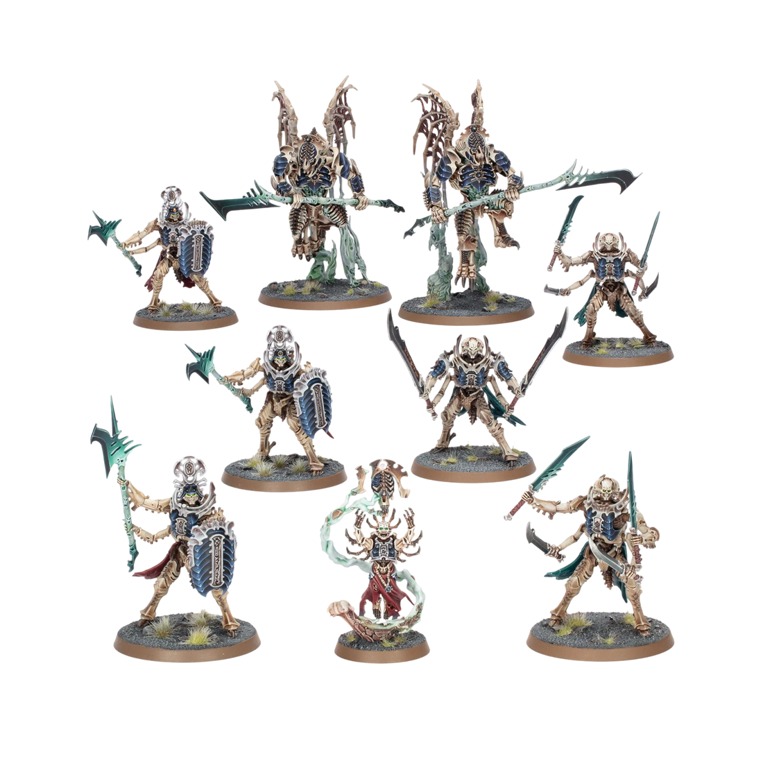 Spearhead: Ossiarch Bonereapers – Mortisan Elite (Unpainted) (Assembled)