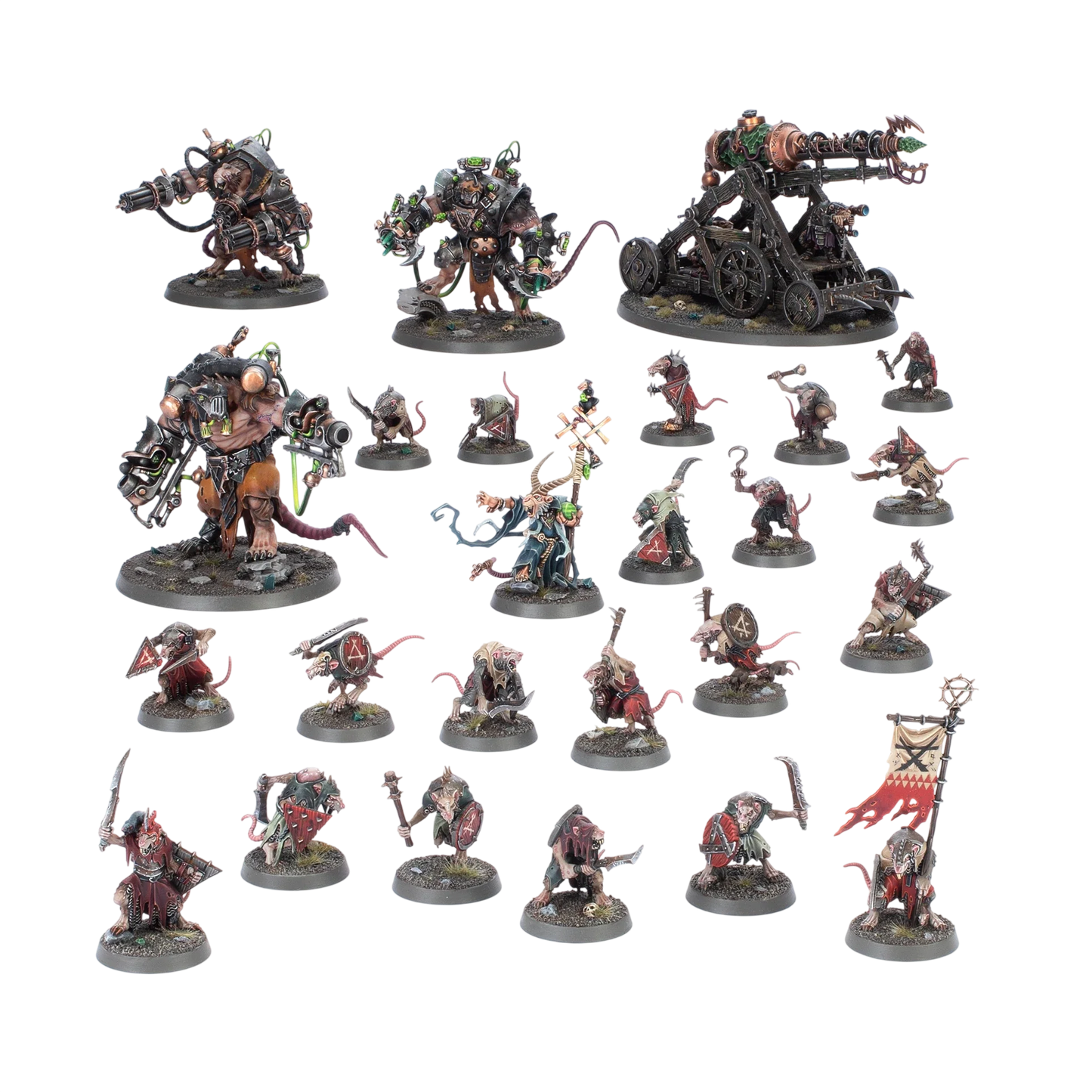 Spearhead: Skaven (Unpainted) (Assembled)