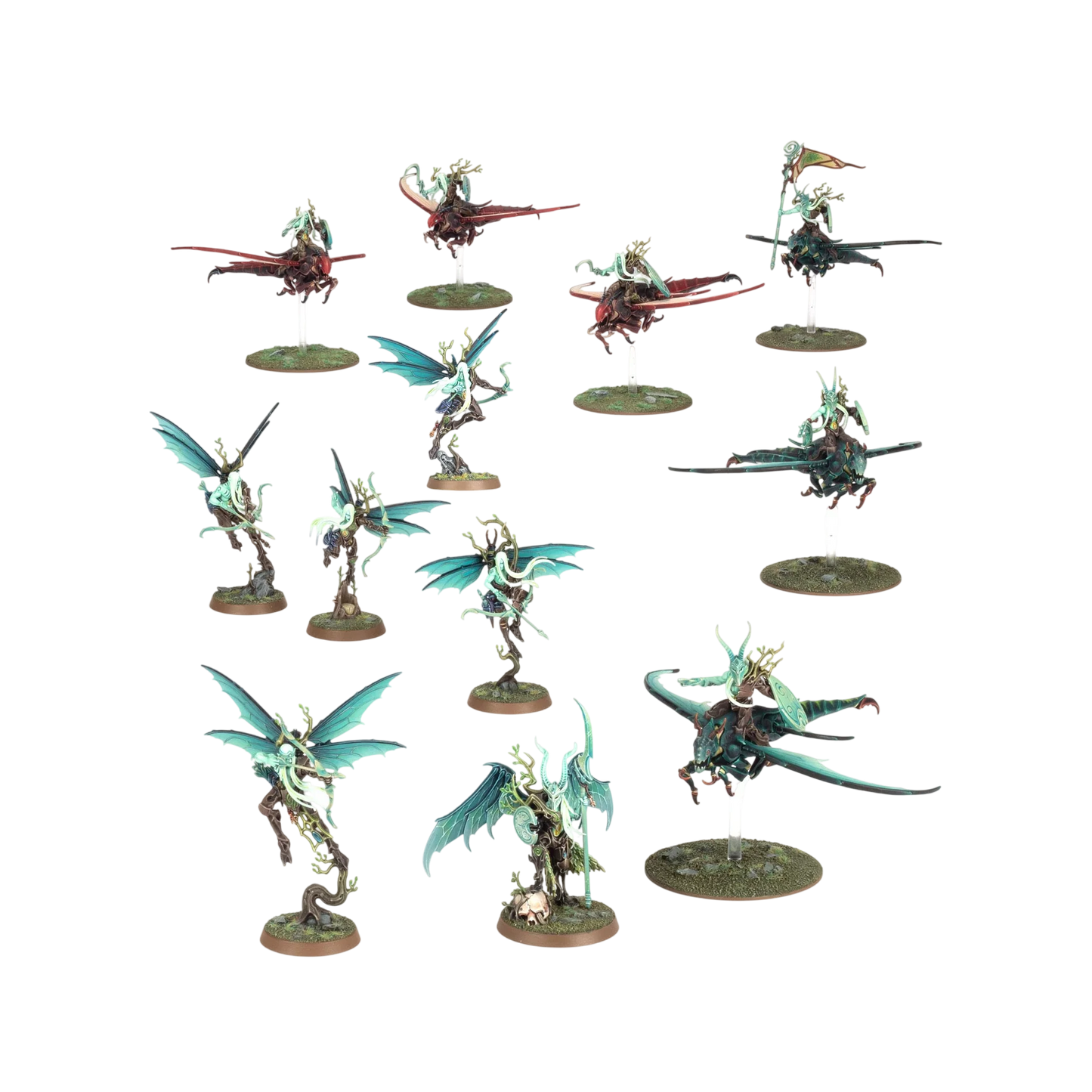 Spearhead: Sylvaneth - Spitewing Flight (Custom Painted) (Assembled)