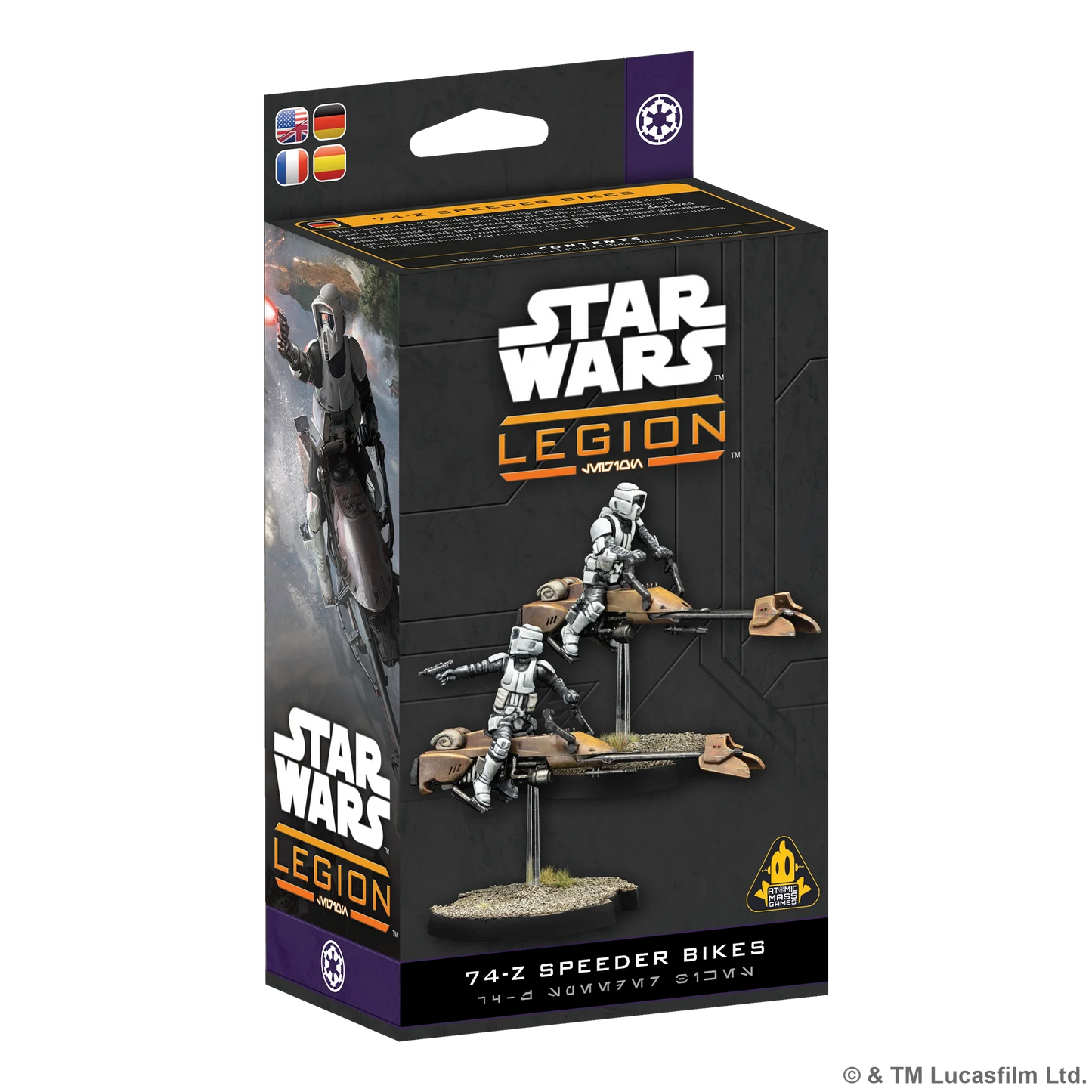 Star Wars: Legion - 74-Z Speeder Bike (Unpainted) (Assembled)