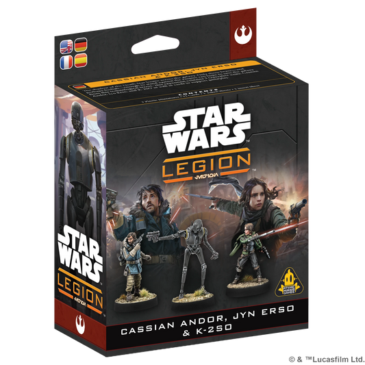 Star Wars: Legion - Cassian Andor, Jyn Erso (Custom Painted) (Assembled)