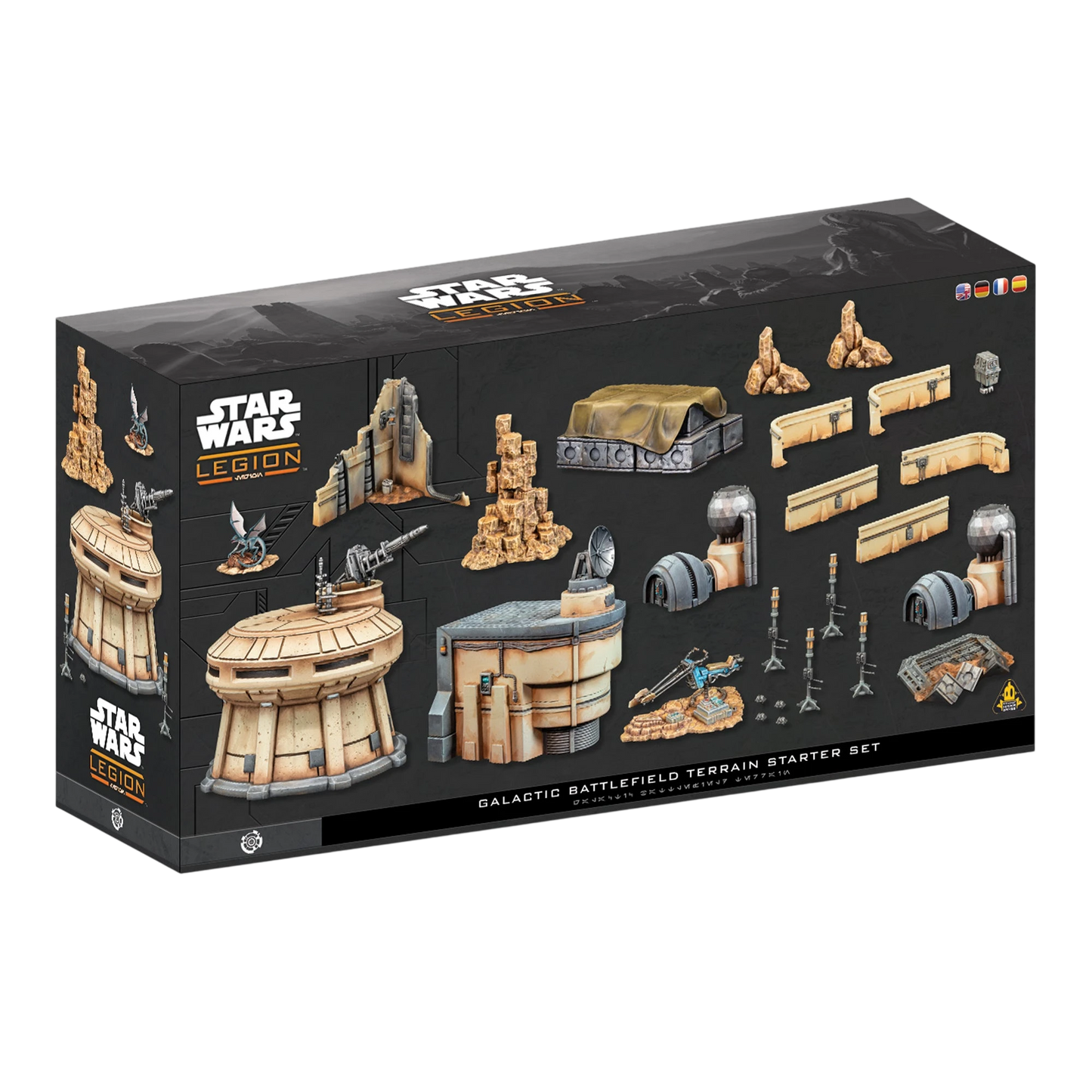 Star Wars: Legion - Galactic Battlefield Terrain (Custom Painted) (Assembled)
