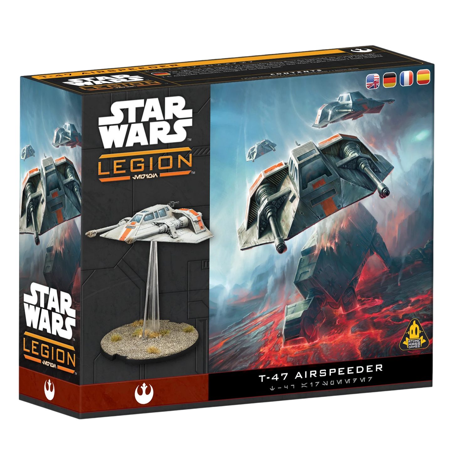 Star Wars: Legion - T-47 Airspeeder (Unpainted) (Assembled)