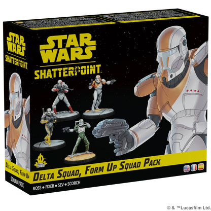 Star Wars: Shatterpoint - Delta Squad, Form Up Squad Pack (Custom Painted) (Assembled)