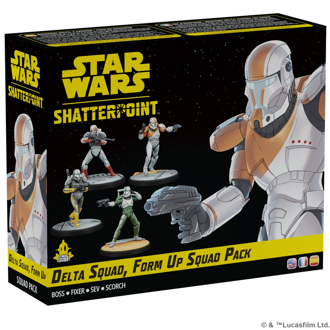 Star Wars: Shatterpoint - Delta Squad, Form Up Squad Pack (New in Box)