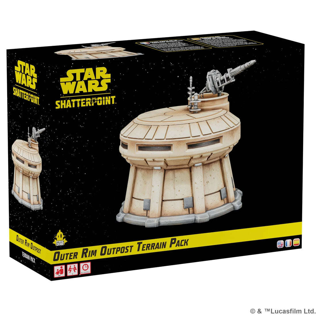 Star Wars: Shatterpoint - Outer Rim Outpost Terrain Pack (Unpainted) (Assembled)