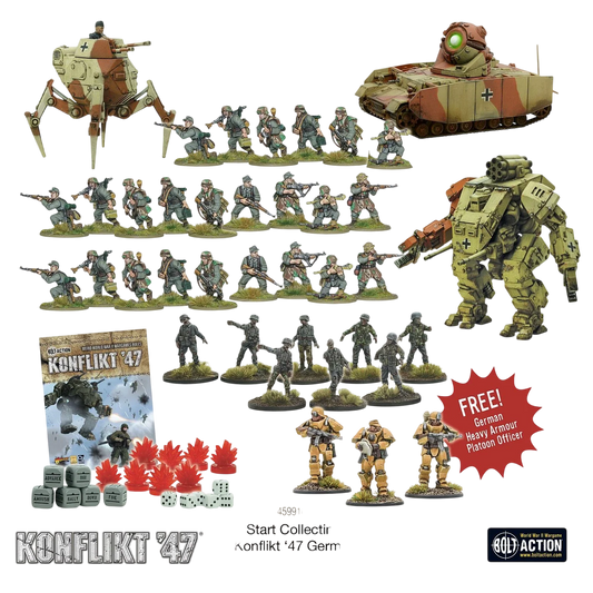Start Collecting: Konflikt '47 German (Unpainted) (Assembled)