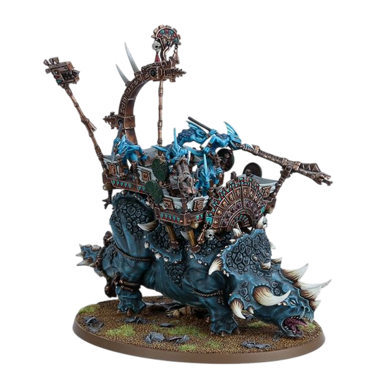 Stegadon with Skink Chief (Unpainted) (Assembled)