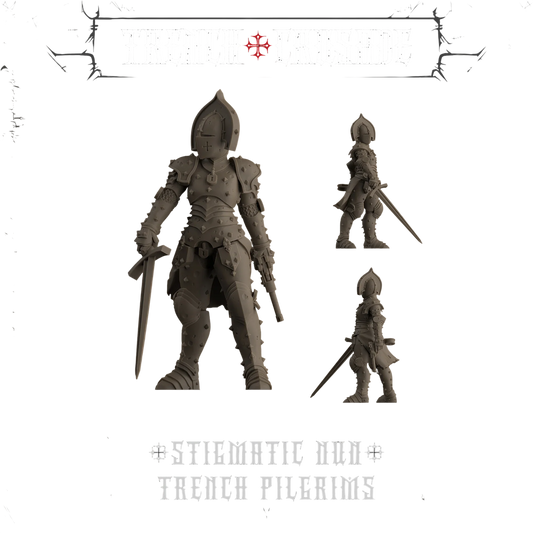 Stigmatic Nun (Axe, Mace) - Trench Pilgrims (New on Sprue)
