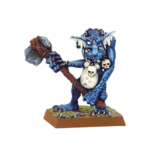 Stone Troll with Great Axe (Unpainted) (Assembled)