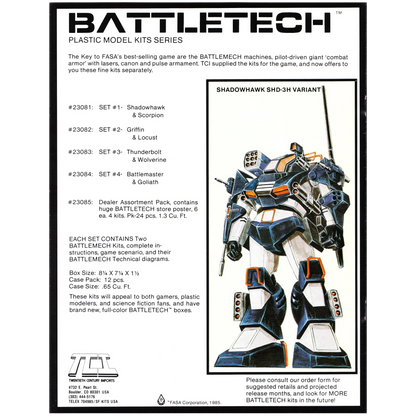 TCI Model Sets (Unpainted) (Assembled)
