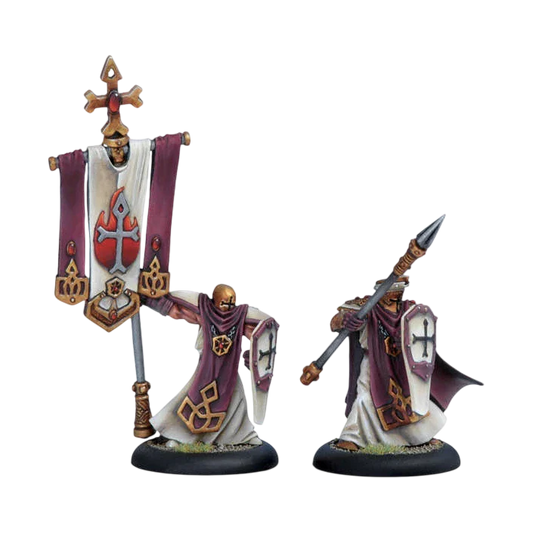Temple Flameguard Officer & Standard (Custom Painted) (Assembled)