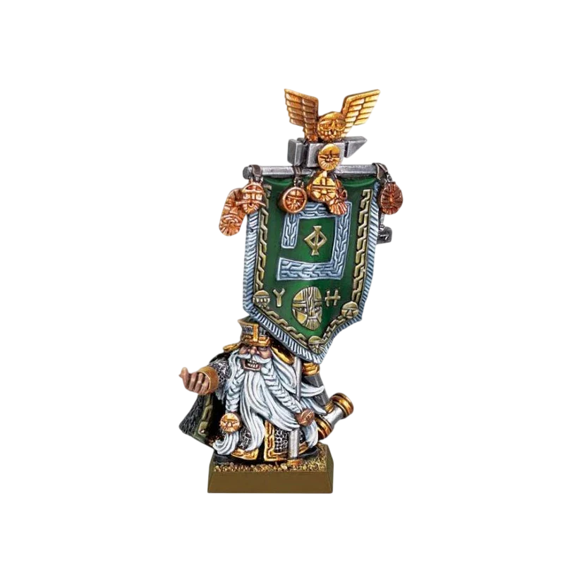 Thane with Army Battle Standard (Unpainted) (Assembled)