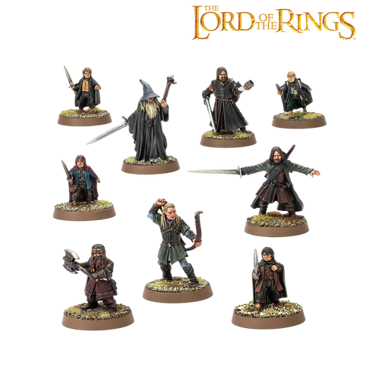 The Fellowship Of The Ring (Unpainted) (Assembled)