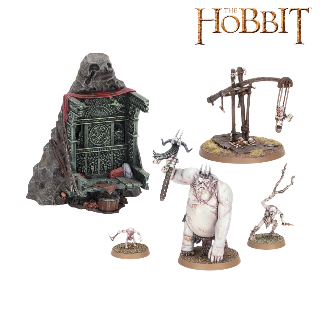 The Goblin King & Retinue (Unpainted) (Assembled)