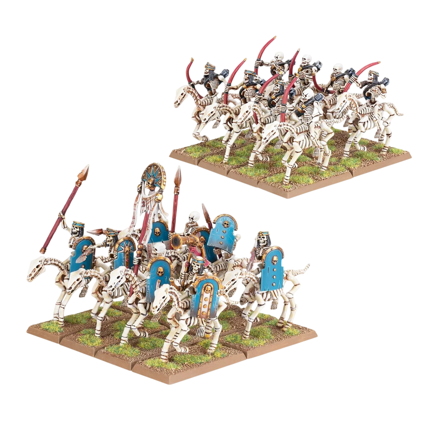 Tomb Kings Skeleton Horsemen/Horse Archers (Custom Painted) (Assembled)