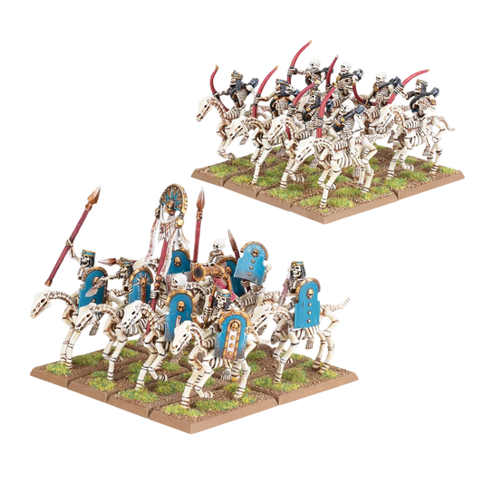 Tomb Kings Skeleton Horsemen/Horse Archers (New on Sprue)