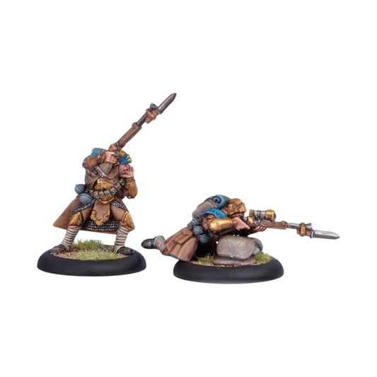 Trencher Infantry Officer & Sniper (Unpainted) (Assembled)