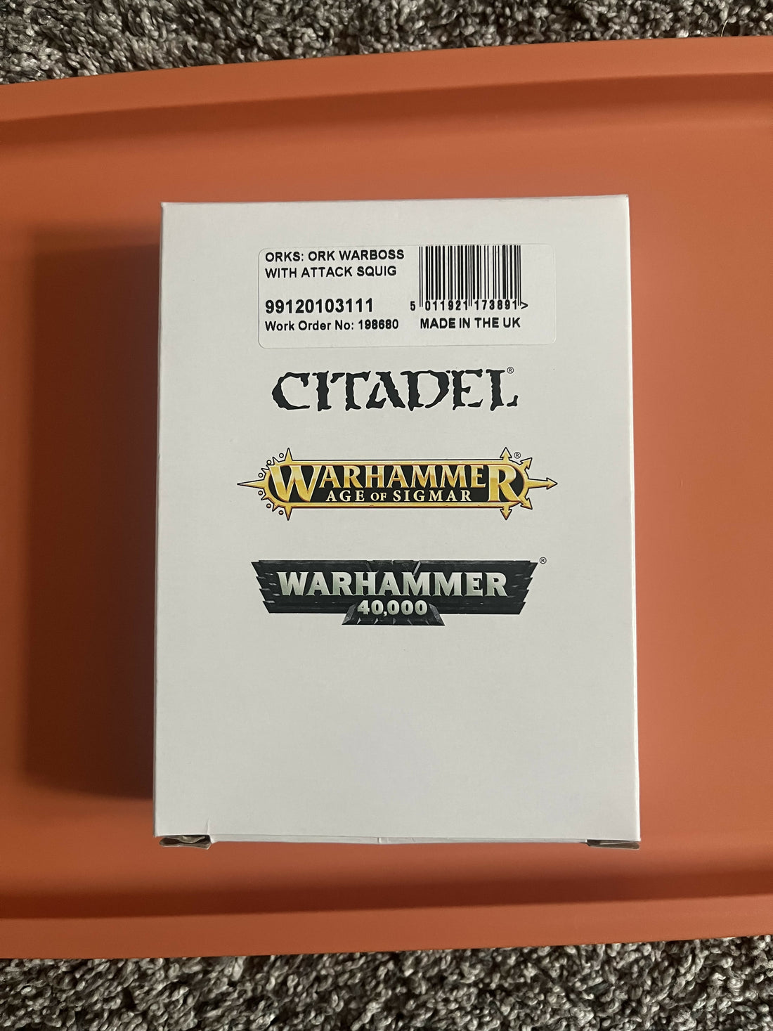 Ork Warboss with Attack Squig (New in Box)