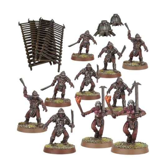 Uruk-hai™ Siege Troops (Custom Painted) (Assembled)