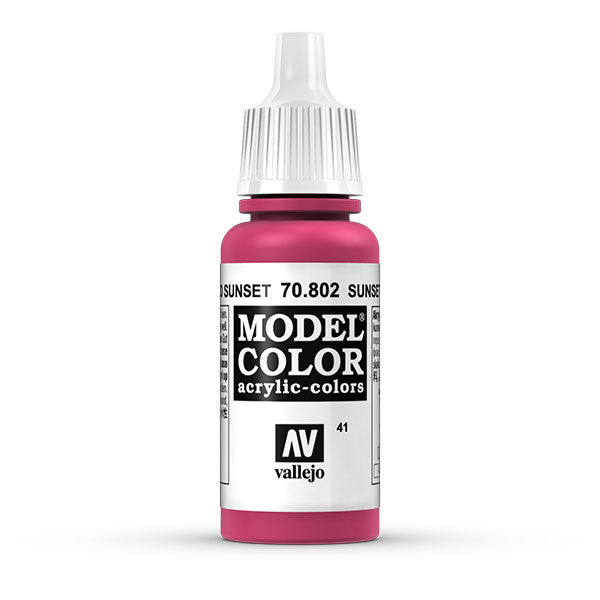 Vallejo Model Color: Sunset Red (70.802) - 17ml