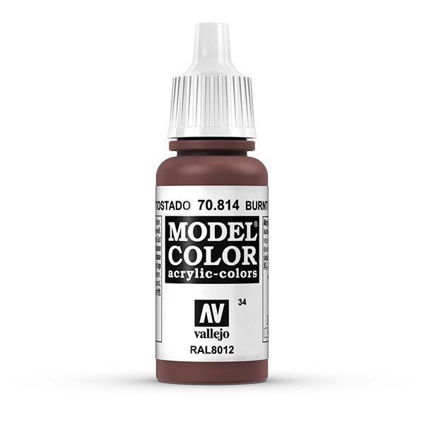 Vallejo Model Color: Burnt Red (70.814) - 17ml