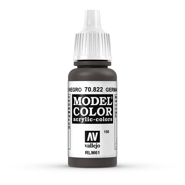 Vallejo Model Color: German C. Black Brown (70.822) - 17ml