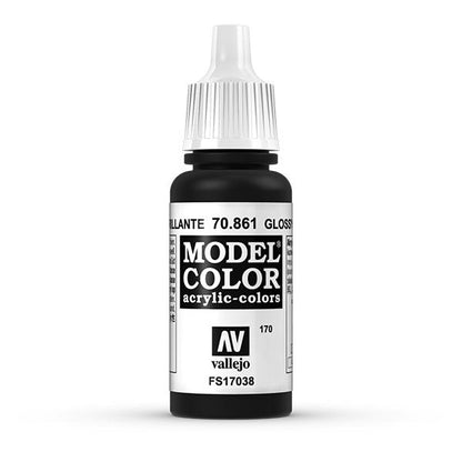 Vallejo Glossy Black Paint, 17ml