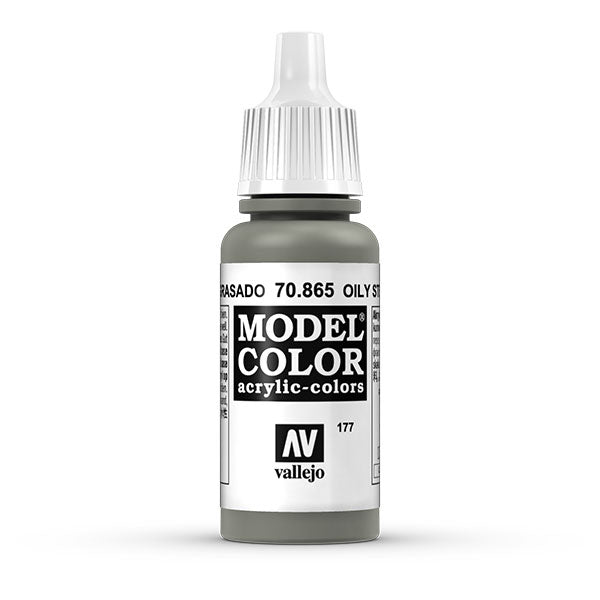 Vallejo Model Color: Oily Steel (70.865) - 17ml