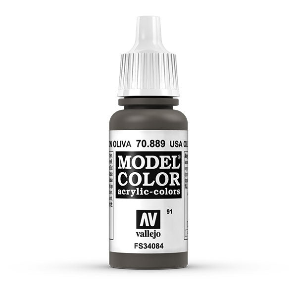 Vallejo Model Color: Olive Brown (70.889) - 17ml