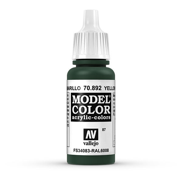 Vallejo Model Color: Yellow Olive (70.892) - 17ml