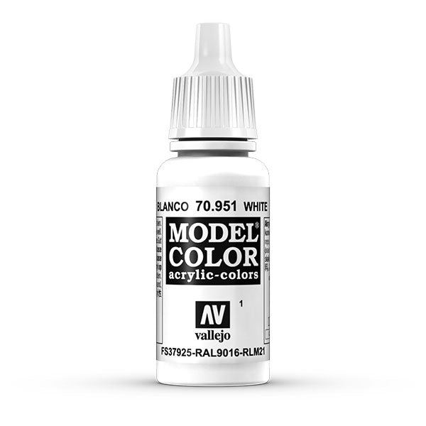 Vallejo Model Color: White (70.951) - 17ml