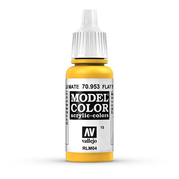 Vallejo Model Color: Flat Yellow (70.953) - 17ml