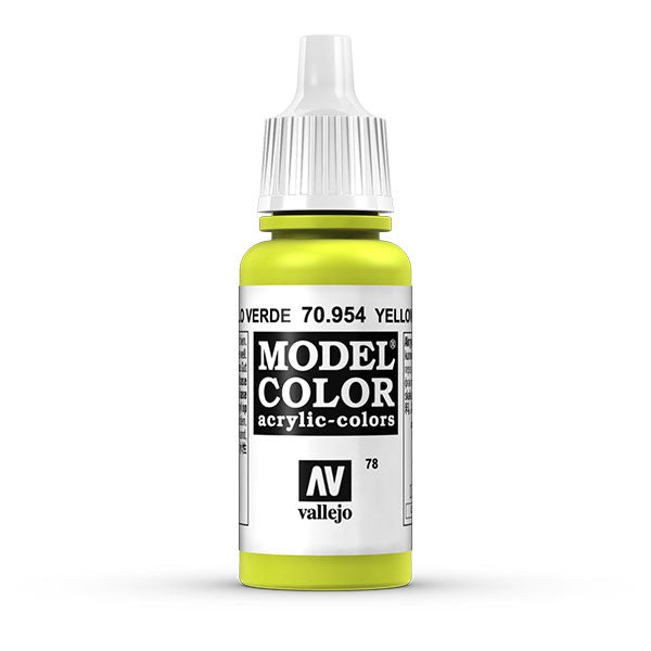 Vallejo Model Color: Yellow Green (70.954) - 17ml
