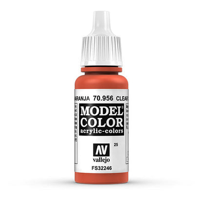 Vallejo Model Color: Clear Orange (70.956) - 17ml