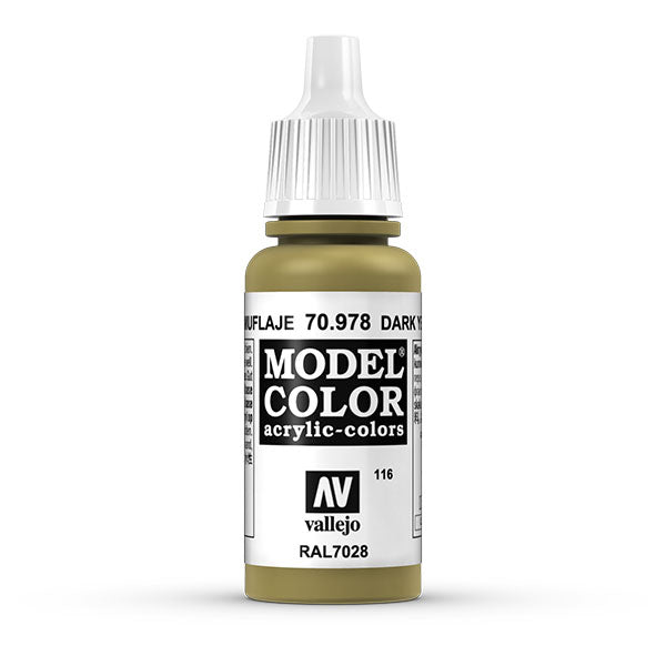 Vallejo Model Color: Dark Yellow (70.978) - 17ml