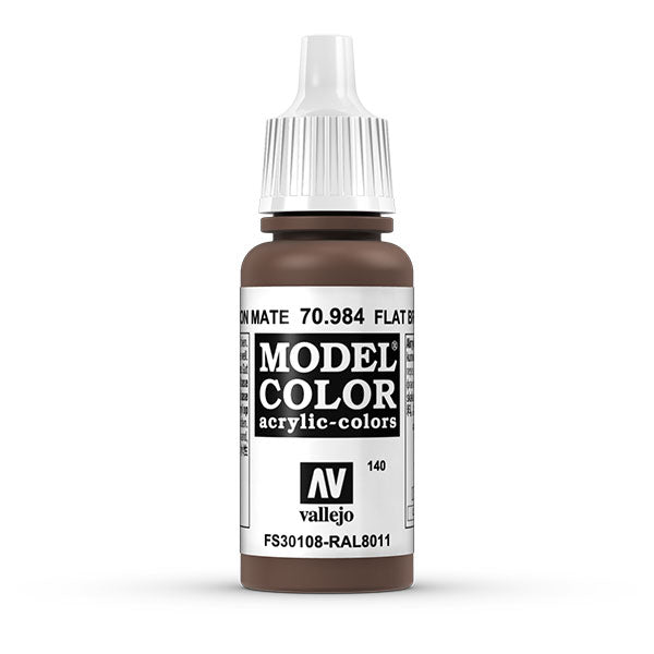 Vallejo Model Color: Flat Brown (70.984) - 17ml