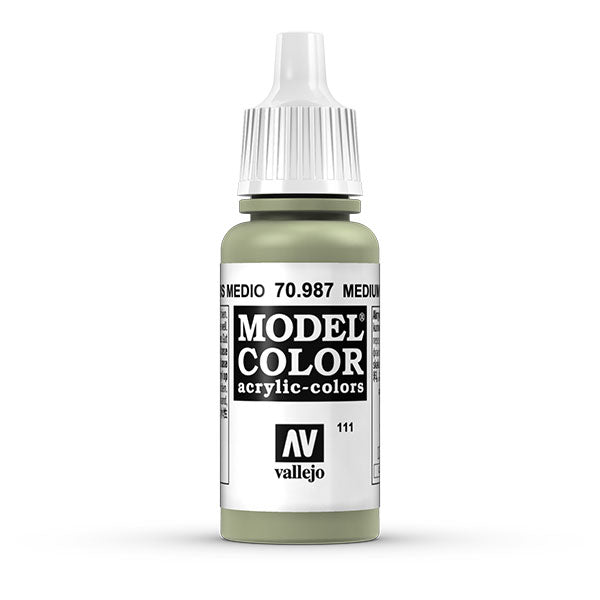 Vallejo Model Color Acrylic Paint, Medium Grey