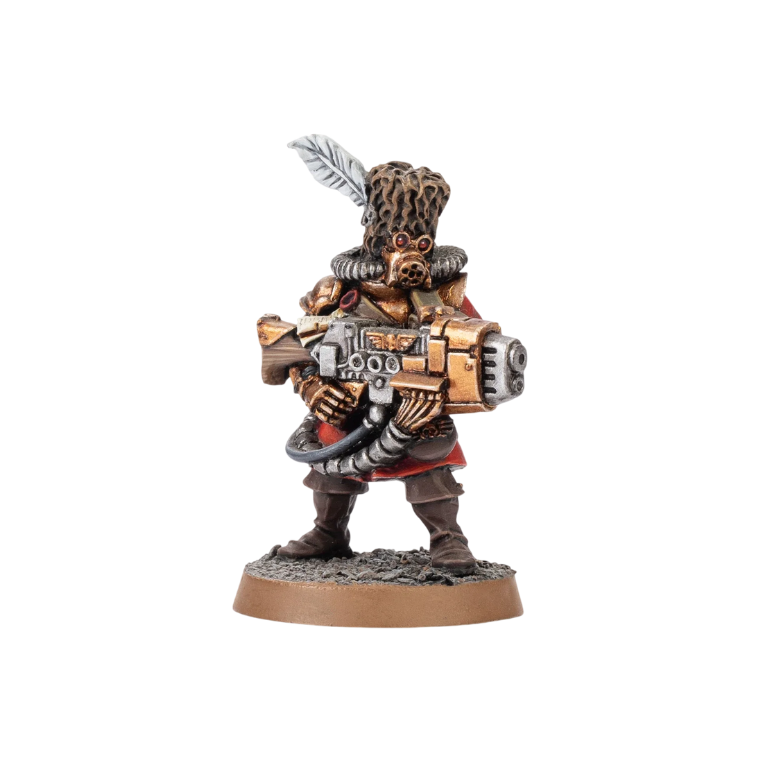 Vostroyan Guardsman with Plasma Gun (Unpainted) (Assembled)