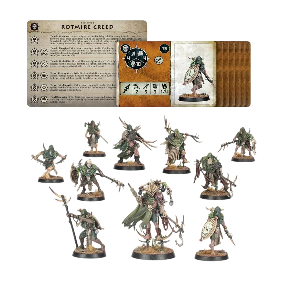Warcry: Rotmire Creed (Unpainted) (Assembled)